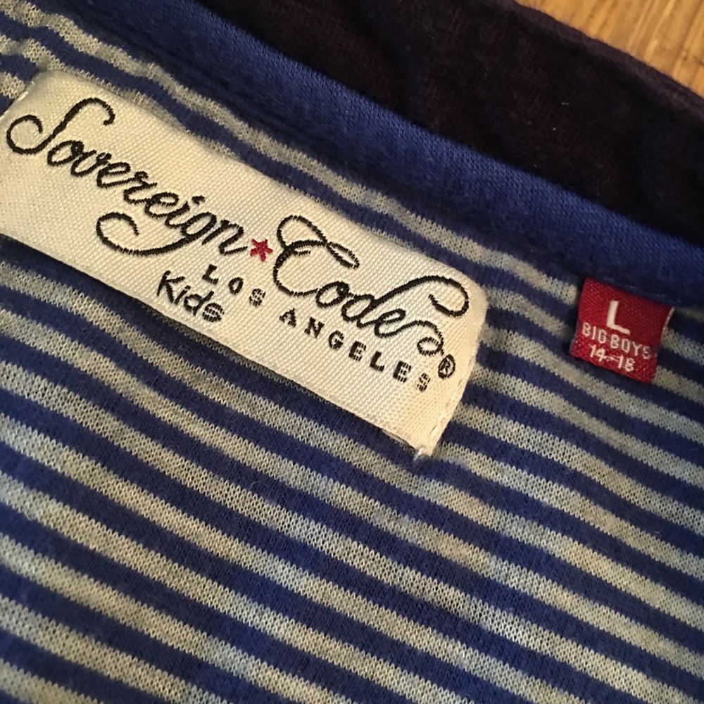 Boys striped Henley - Picture 3 of 8